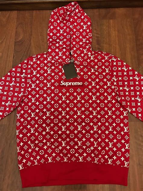 louis vuitton bluza supreme|supreme x louis vuitton hoodie.